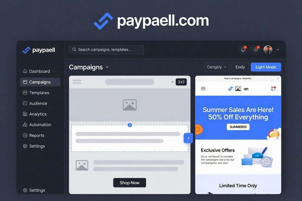 Email Marketing Dashboard Mockup